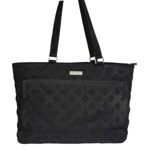Vera Bradley Black Quilted Large Tote